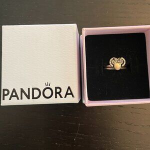 Pandora - Disney Mickey and Minnie Mouse Silhouette Puzzle Ring Set